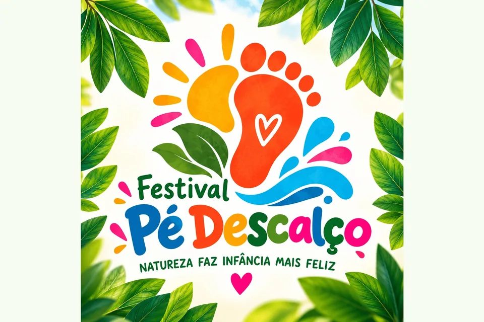 Arte do festival, que acontece nos dois dias do fim de semana do feriado. Foto: Divulgação/Festival Pé Descalço